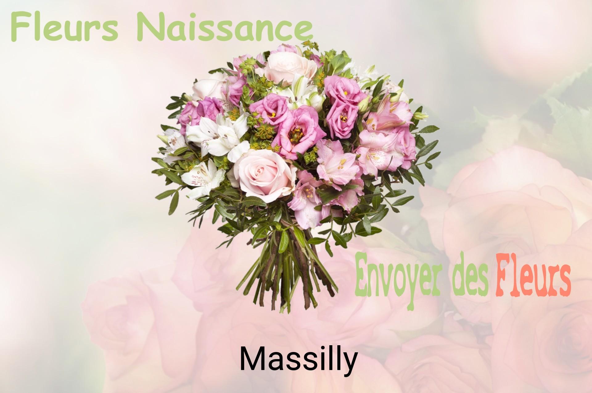 Bouquet de fleurs de naissance livré à Massilly